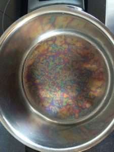 is discolored stainless stell safe